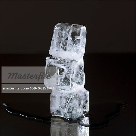Stacked ice cubes Stacked ice cubes
