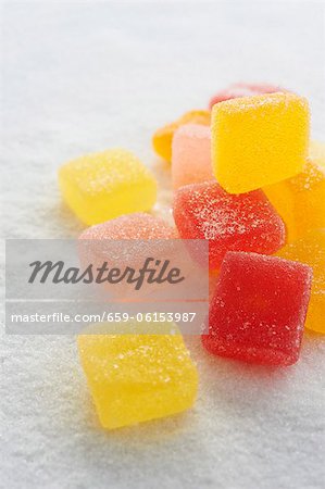 Candy Fruchtgelees auf Zucker