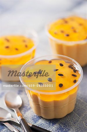 Passion fruit mousse with jelly (Brazil)