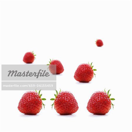 Several strawberries