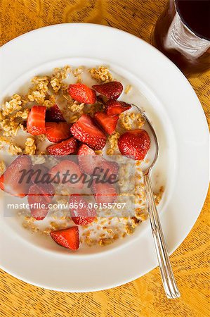 Muesli aux fraises