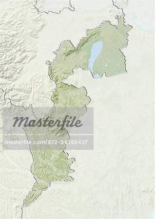 Reliefkarte des Landes Burgenland, Österreich. Dieses Bild wurde aus Daten von LANDSAT 5 & 7 Satelliten kombiniert mit Höhendaten erworbenen zusammengestellt.