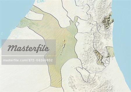 Relief map of the Emirate of Sharjah, United Arab Emirates. This image was compiled from data acquired by LANDSAT 5 & 7 satellites combined with elevation data. Relief map of the Emirate of Sharjah, United Arab Emirates. This image was compiled from data acquired by LANDSAT 5 & 7 satellites combined with elevation data.