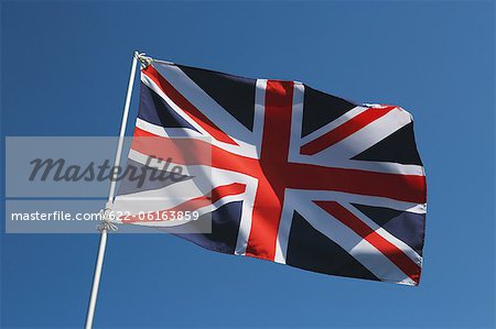 Gros plan du drapeau britannique Gros plan du drapeau britannique