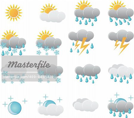 Meteorology Weather Icon Set