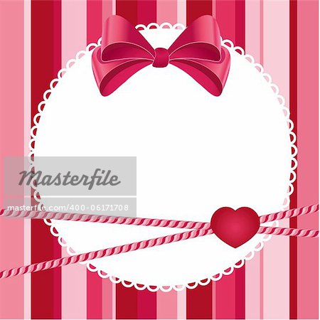 pink scrap background with bow. Also available as a Vector in Adobe illustrator EPS format, compressed in a zip file. The vector version be scaled to any size without loss of quality.