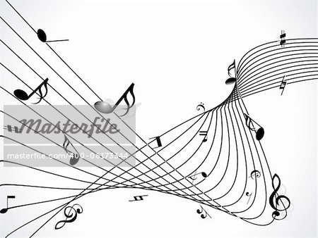 abstract musical background vector illustration