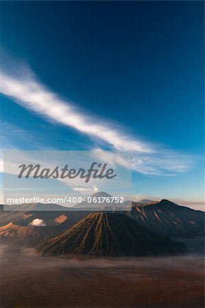 Gunung Bromo Volcano on Java Island in Indonesia