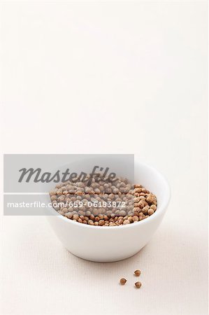 A bowl of coriander seeds A bowl of coriander seeds