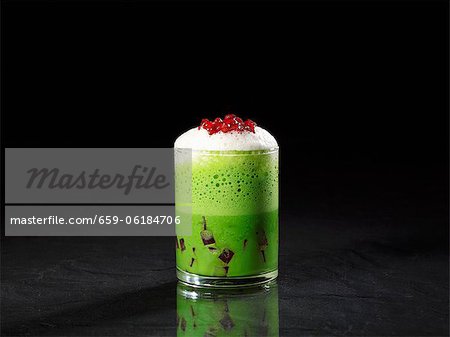 Soupe de betterave vert mousse