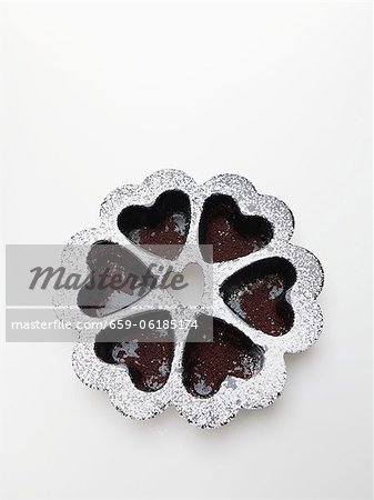 Baking mould for chocolate hearts