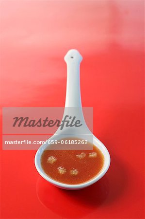 Gazpacho in spoon