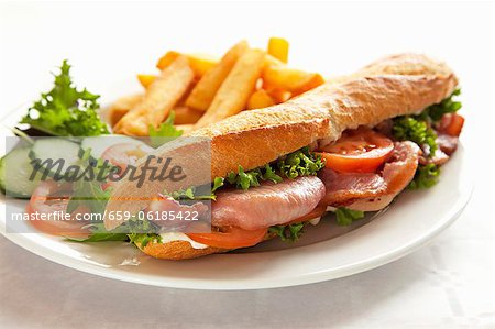 Sandwich BLT avec puces