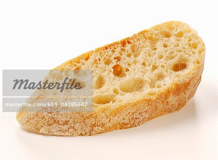 Eine Scheibe ciabatta