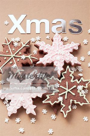 Biscuits de Noël en forme d'étoile