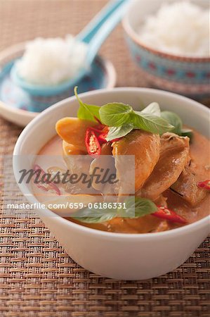 Curry Huhn mit Reis (Thailand)