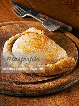 Wholemeal vegetable pasty