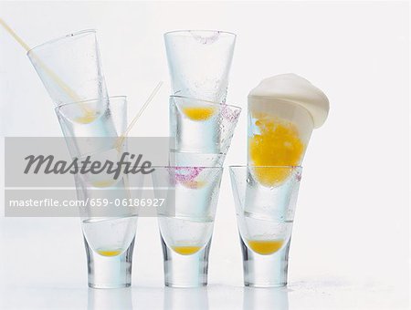 Une orange tourné avec crème Une orange tourné avec crème