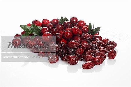 Cranberries, fresh and dried