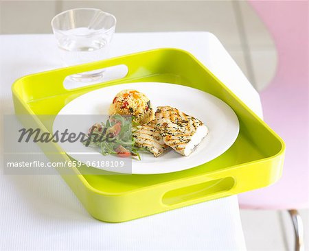 Grilled chicken breast with fruity couscous Grilled chicken breast with fruity couscous