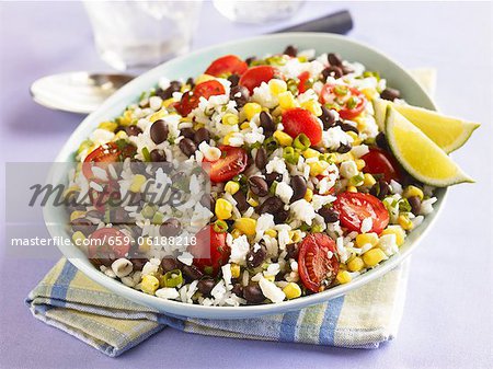 Southwestern Rice Salad with Black Beans, Corn and Tomatoes Southwestern Rice Salad with Black Beans, Corn and Tomatoes