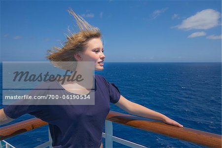 Teenage Girl on Cruise Ship Teenage Girl on Cruise Ship