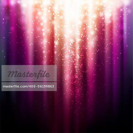 Abstract background with magic light. Vector illustration