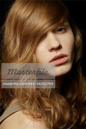 Natural hairstyle. Healthy Hair. A Beautiful Girl portrait