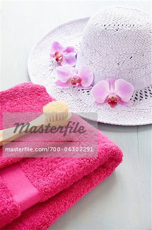 Towel, Brush and Hat
