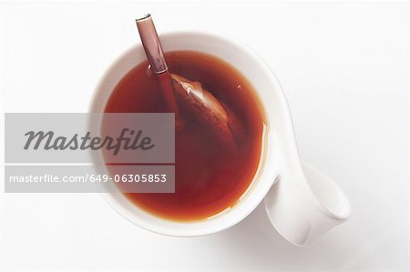 Gros plan d'une tasse de thé