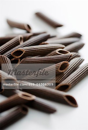 Pâtes penne au chocolat