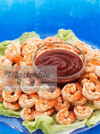 Cocktail de crevettes rose sauvage