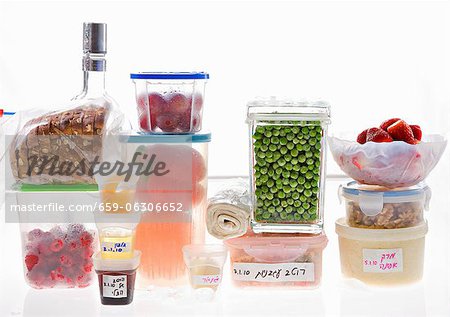 Aliments stockés dans un réfrigérateur Aliments stockés dans un réfrigérateur