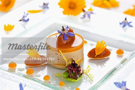 Terrine de foie d'oie aux abricots et aux amandes Terrine de foie d'oie aux abricots et aux amandes