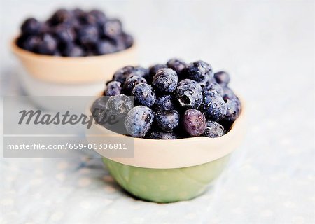 Bols de bleuets frais Bols de bleuets frais