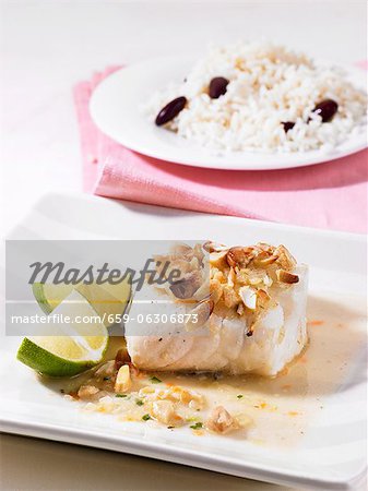 Cod fillet with nuts