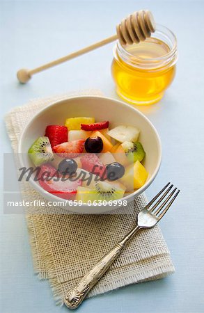 Salade de fruits au miel