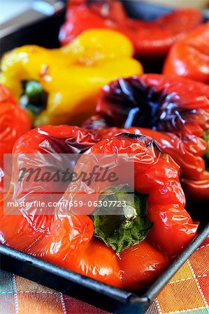 Grilled peppers