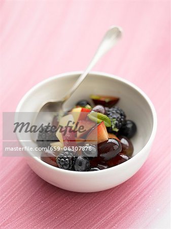 Fruit salad with berries