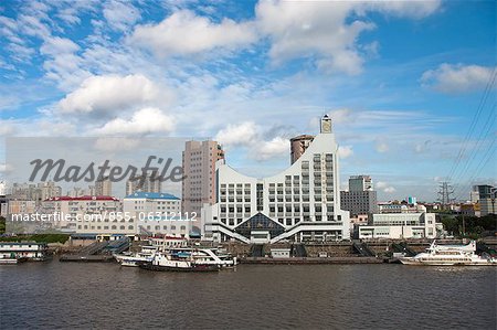 Huangpu river bank in the morning, Wusong, Shanghai, China