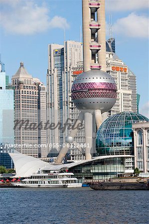 Skyline of Luijiazui from the Bund, Shanghail China