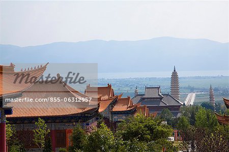 Chongsheng si (Three pagoda temple, Dali, Yunnan Province, China