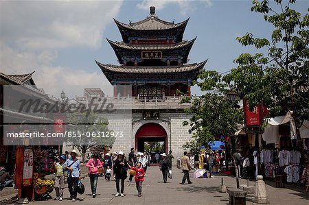 North gate of Dali ancient  city, Yunnan Province, China