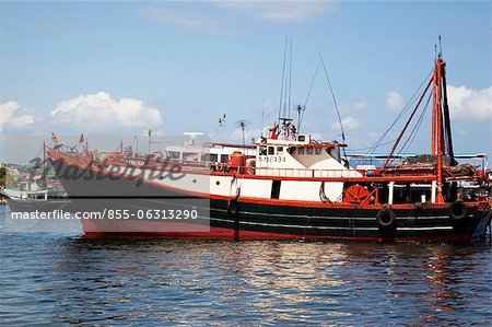 Fishing boats mooring at Cheung Chau, Hong Kong