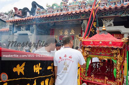 Shrine for Bun procession at Pak Tai Temple, Cheung Chau, Hong Kong