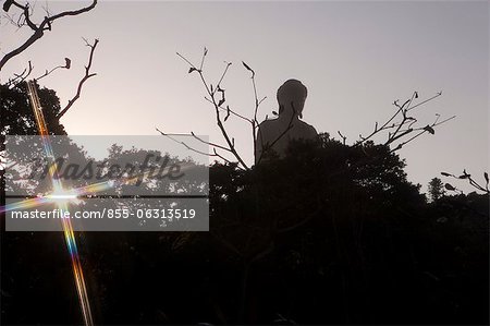 Giant Buddha statue, Po Lin Monastery, Lantau Island, Hong Kong