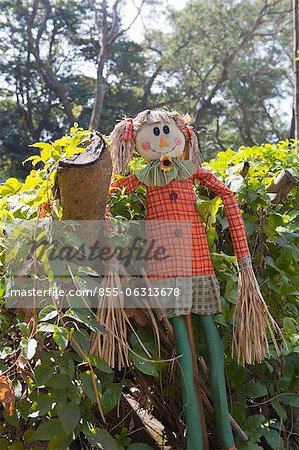 Mascot displayed outside the teahouse, Ngong Ping, Lantau Island, Hong Kong