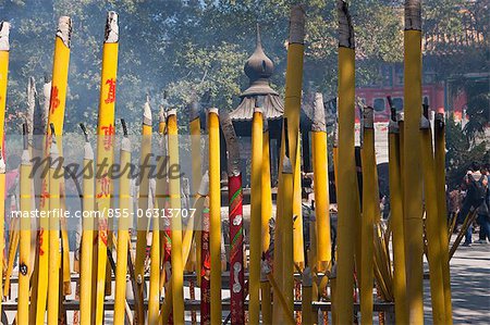 Incense offering at Po Lin Monastery, Lantau Island, Hong Kong