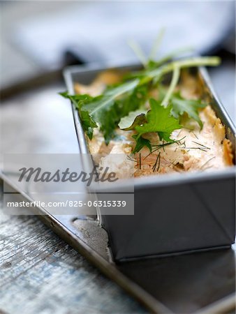 Salmon and dill terrine