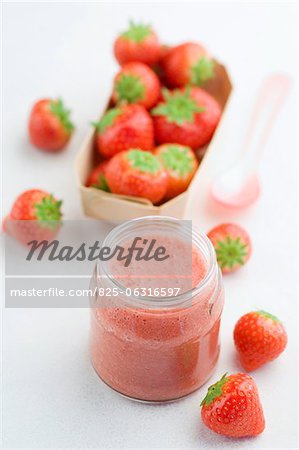 Smoothie aux fraises